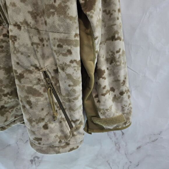 Desert Camo Jacket Mens Medium L Fleece Digital Marines Peckham Military Marpat - Picture 4 of 12